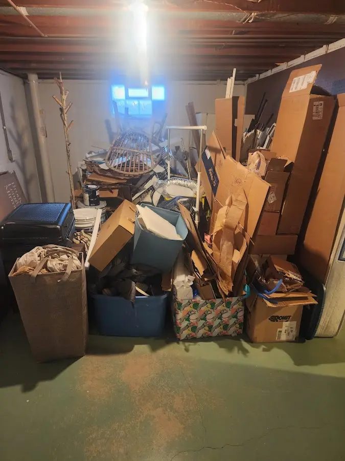 Roll-off dumpster container at job site for Concrete Dumpster Rental in National Harbor